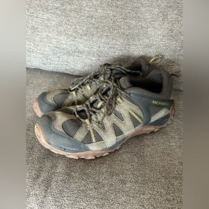 Merrell Deverta 2 Olive Moss Green Hiking Shoes Men’s Size 12